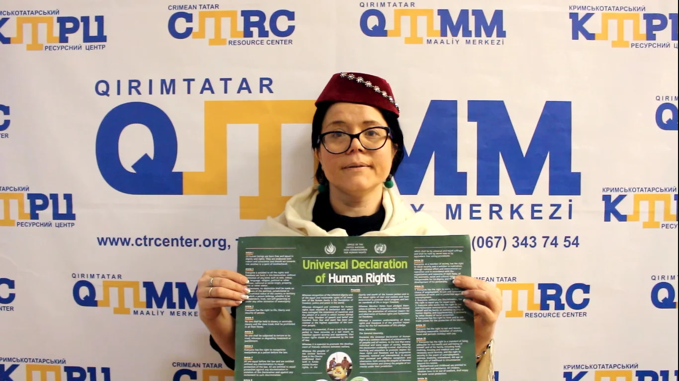 Crimean Tatars joined the Stand up for Human Rights campaign (video 44)